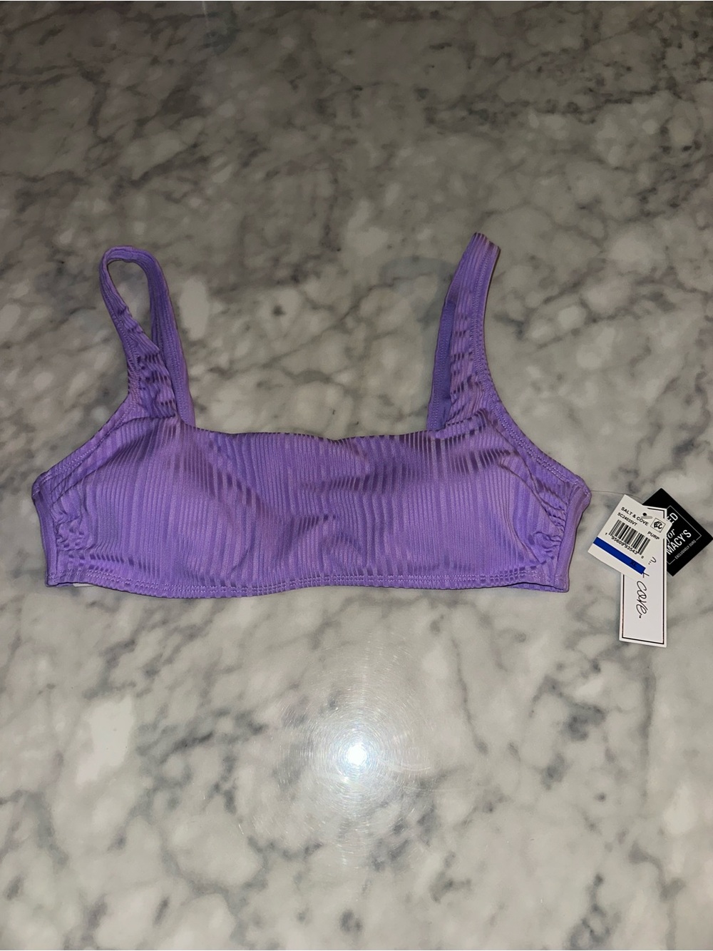 Salt + Cove Purple Bikini Top